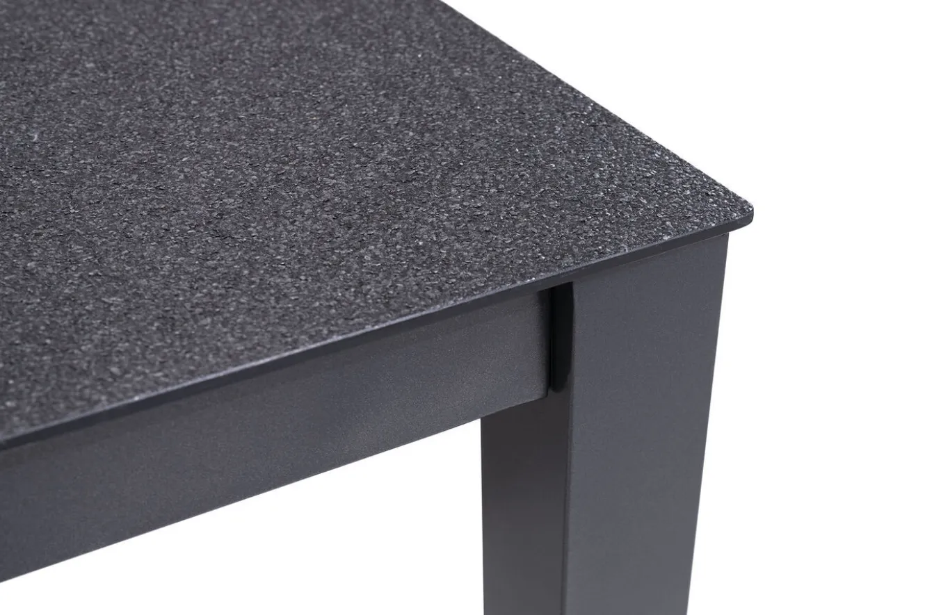 KETTLER Altura Garten-Essgruppe, anthrazit, Alu/Spraystone/Textil, 160 x 95 cm, 6 Klappstühle