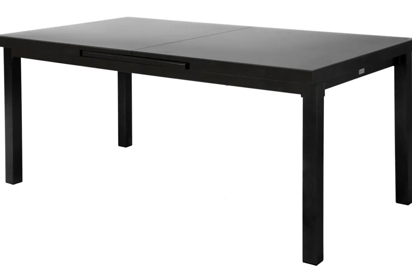 KETTLER Altura Garten-Essgruppe, anthrazit, Alu/Textilene, Tisch 180/240x100cm, 6 Stapelsessel