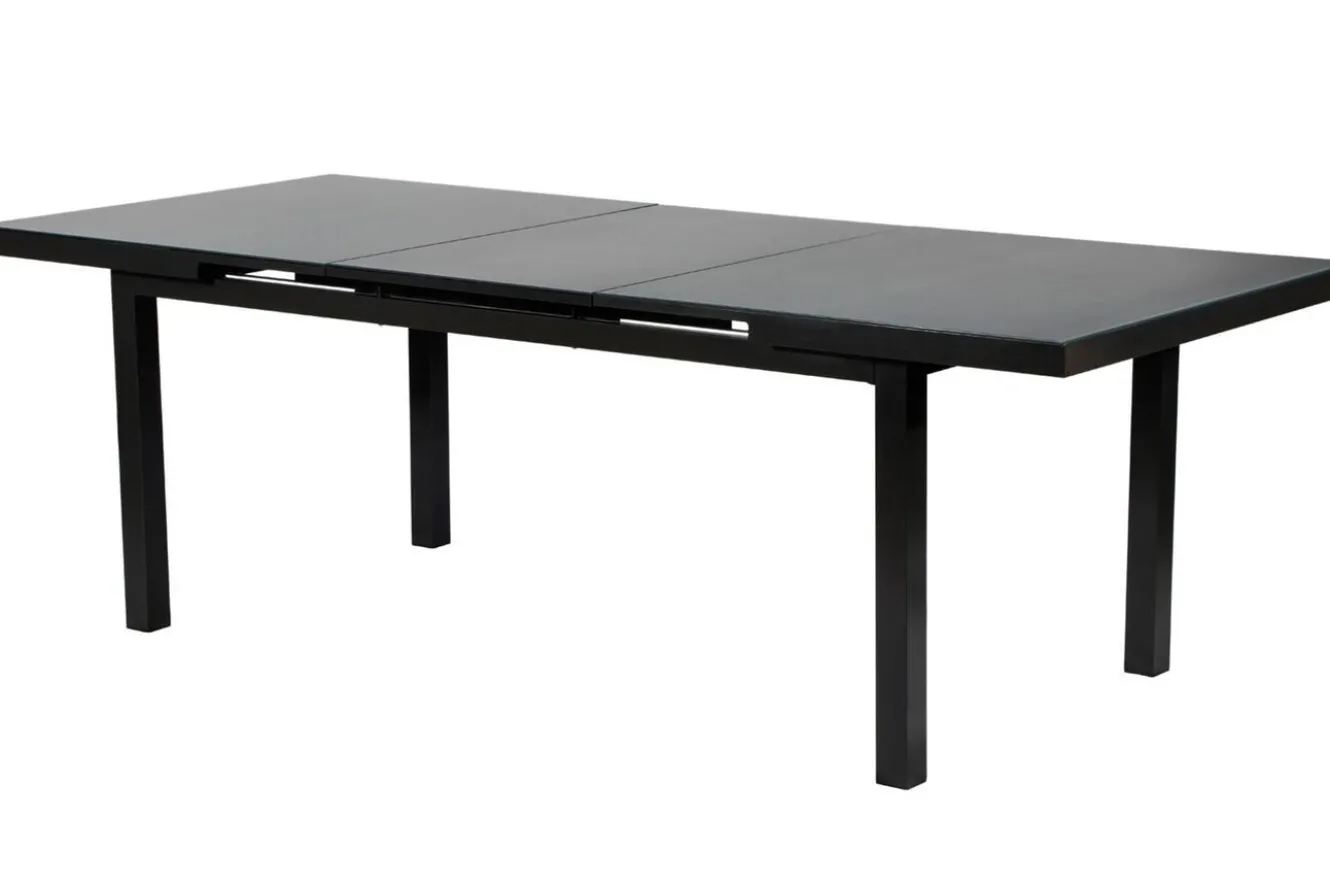 KETTLER Altura Garten-Essgruppe, anthrazit, Alu/Textilene, Tisch 180/240x100cm, 6 Stapelsessel