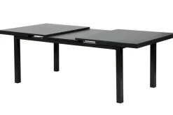 KETTLER Altura Garten-Essgruppe, anthrazit, Alu/Textilene, Tisch 180/240x100cm, 6 Stapelsessel