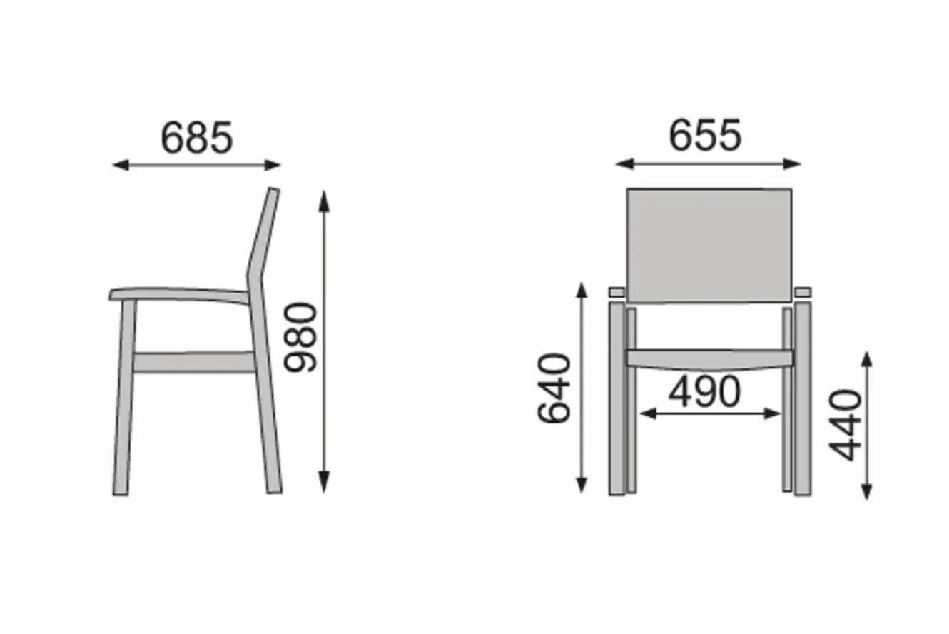Kettler BasicPlus 4er-Set Stapelsessel, anthrazit/anthrazit, 0301205-7000