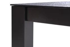 KETTLER BasicPlus Garten-Essgruppe, anthrazit, Alu/Spraystone/Textil, 160 x 95 cm, 4 Klappstühle