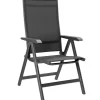 KETTLER BasicPlus Garten-Essgruppe, anthrazit, Alu / Spraystone / Textil, Tisch 180/280 x 100 cm, 6 Stapelsessel, 2 Klappstühle