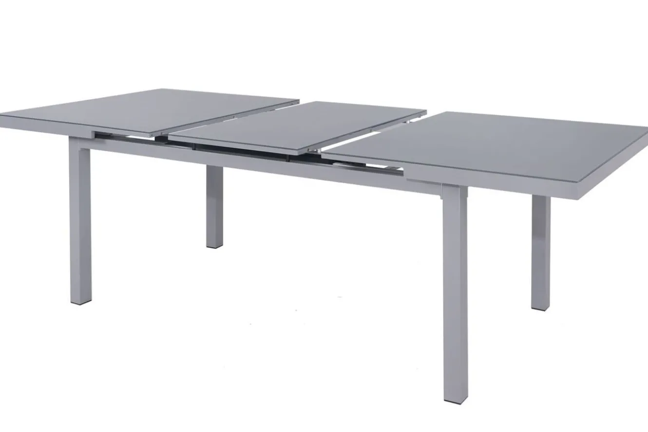 KETTLER BasicPlus Garten-Essgruppe, 8 Personen, ausziehbar, 180-240cm, Alu/Textilene, Klappstühle