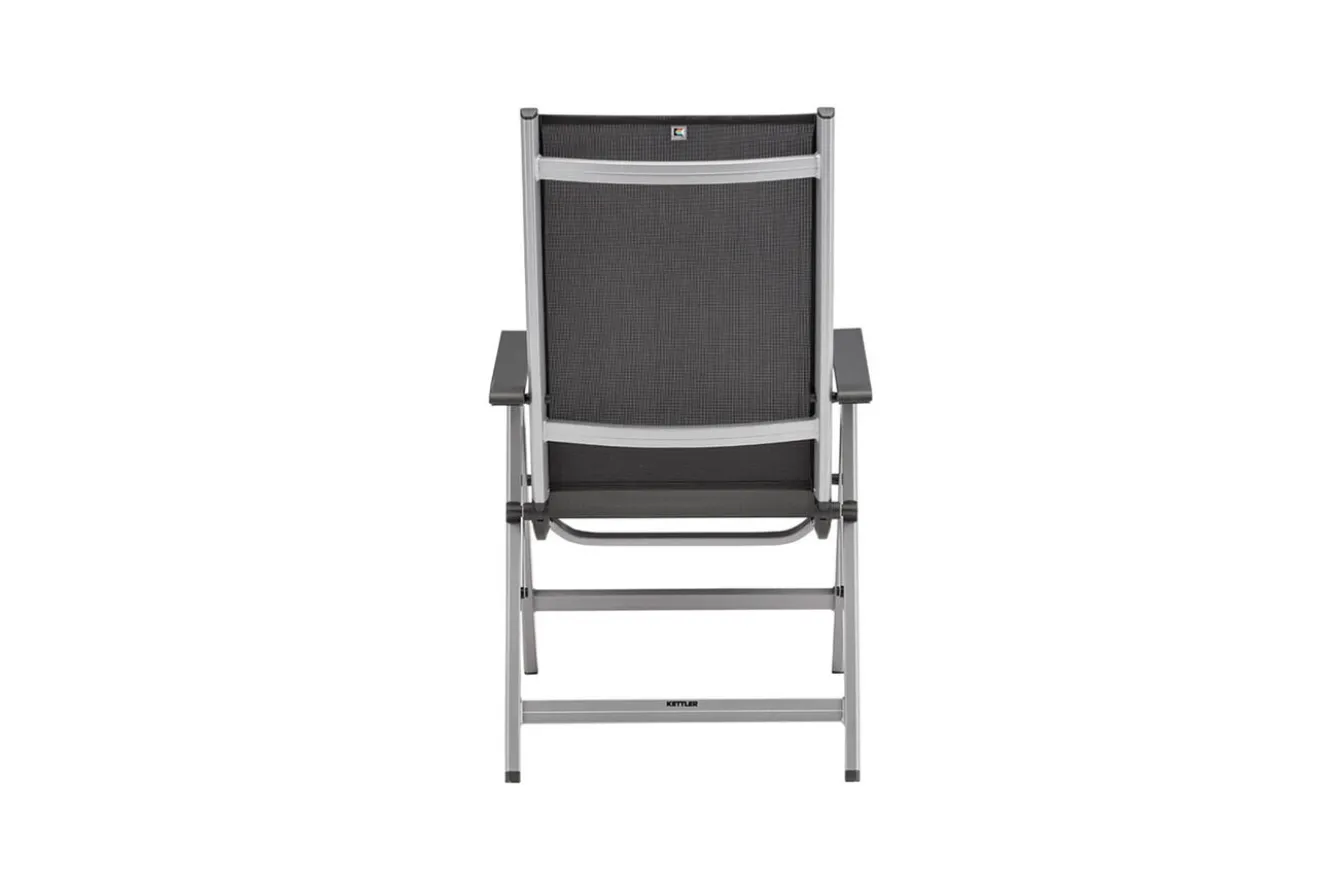 KETTLER BasicPlus Garten-Essgruppe, 8 Personen, ausziehbar, 180-240cm, Alu/Textilene, Klappstühle