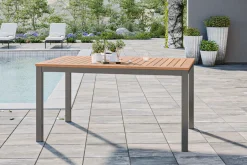 KETTLER BasicPlus Garten-Essgruppe mit 6 Sesseln, silber/anthrazit, Alu/Edelstahl, ausziehbar & klappbar, UV-beständig, pflegeleicht