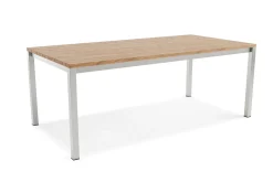 KETTLER BasicPlus Garten-Essgruppe mit 6 Sesseln, silber/anthrazit, Alu/Edelstahl, schmutzabweisend, platzsparend, pflegeleicht