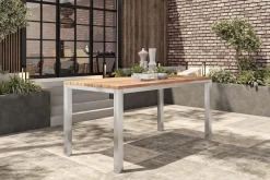 KETTLER BasicPlus Garten-Essgruppe mit 6 Sesseln, silber/anthrazit, Alu/Edelstahl, schmutzabweisend, platzsparend, pflegeleicht