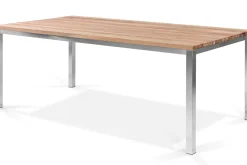 KETTLER BasicPlus Garten-Essgruppe mit 6 Sesseln, silber/anthrazit, Alu/Edelstahl, schmutzabweisend, platzsparend, pflegeleicht