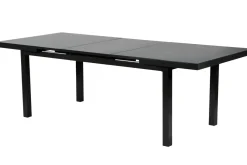 KETTLER BasicPlus Garten-Essgruppe, anthrazit, Alu/Textilene, Tisch 180/240x100cm, 8 Stapelsessel