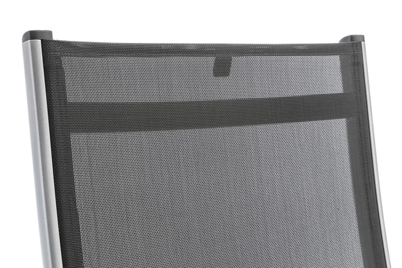 KETTLER BasicPlus Klappstuhl, silber/anthrazit, Alu/Textilene, 0301201-0000