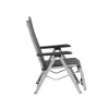 KETTLER BASIC PLUS Padded Relaxsessel, silber/anthrazit meliert, Alu/Outdoorgewebe, klappbar, robust, 0301216-9000