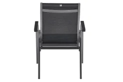 KETTLER Basic PlusPremium, anthrazit/lakritz, Alu/Outdoorgewebe, 4x Stapelsessel (0102405-7000)