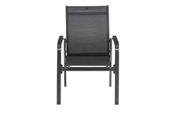 KETTLER BasicPlus Premium, anthra/lakritz, Alu/Outdoorgewebe, 6x Stapelsessel (0102405-7000)