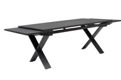 KETTLER BasicPlus Premium Garten-Essgruppe, anthr., Alu/Spraystone, Tisch 180/280 cm, 8 Stapelsessel