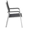 KETTLER BasicPlus Premium, silber/ lakritz, Alu/Outdoorgewebe, 4 Stapelsessel (0102405-0000)