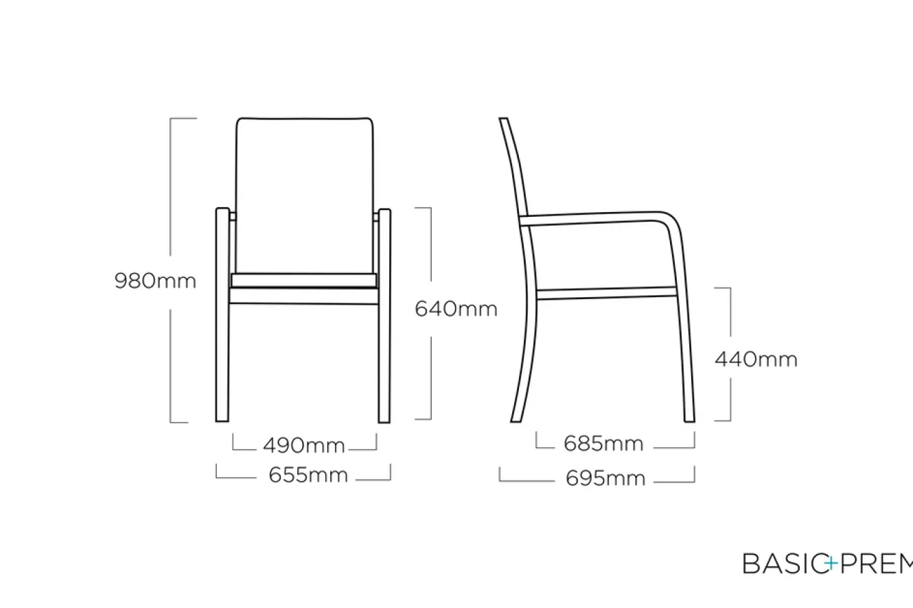KETTLER Basic Plus Premium Stapelsessel, anthrazit/lakritz, Alu/Outdoorgewebe,0102405-7000