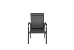 KETTLER Basic Plus Premium Stapelsessel, anthrazit/lakritz, Alu/Outdoorgewebe,0102405-7000