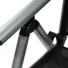 KETTLER BasicPlus Pro Balkon-Set, silber/anthrazit, Aluminium/Textilene/KETTALUX, Tisch Ø 70 cm, klappbar, pflegeleicht