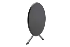 KETTLER BasicPlus Pro Balkon-Set, anthrazit, Aluminium/KETTALUX/Textilene, Tisch Ø 70 cm, 2 Klappstühle, schmutzabweisend