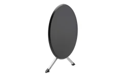 KETTLER BasicPlus Pro Balkon-Set, silber/anthrazit, Aluminium/Textilene/KETTALUX, Tisch Ø 70 cm, klappbar, 2 Stapelsessel