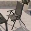 KETTLER BasicPlus Pro Balkon-Set, anthrazit, Alu/Textilene, Tischplatte klappbar 80 x 80 cm, 2 Klappstühle, geeignet für Balkone