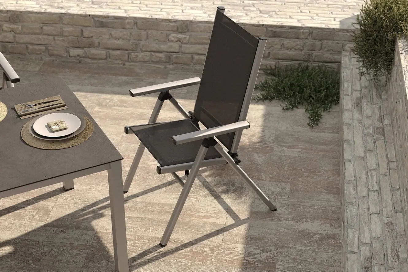 KETTLER BasicPlus Pro Garten-Essgruppe, 6 Personen, ausziehbarer Tisch 180–240 cm, Aluminium/Textilene, Exklusivmodell
