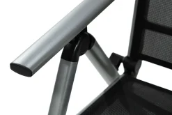 KETTLER BasicPlus Pro Garten-Essgruppe, silber/anthrazit, Alu/Textilene, Tisch 160 x 95 cm, 4 Klappstühle