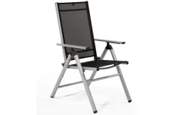 KETTLER BasicPlus Pro Garten-Essgruppe, 6 Personen inkl. Sitzkissen, ausziehbarer Tisch 180–240 cm, Aluminium/Textilene