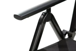 KETTLER BasicPlus Pro Garten-Essgruppe, anthrazit, Alu/Textilene, Tisch 160 x 95 cm, 4 Klappstühle