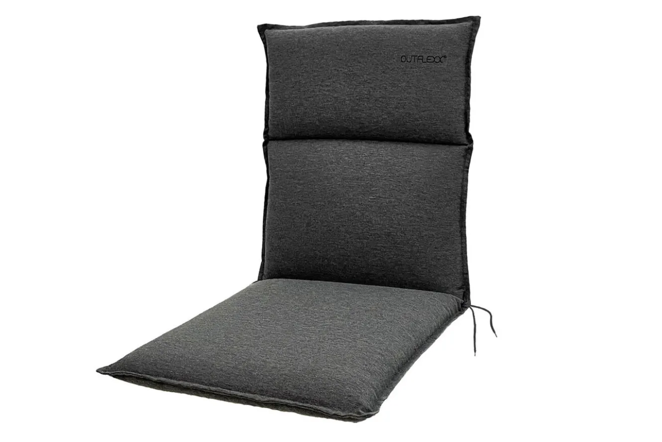 KETTLER BasicPlus Pro Garten-Essgruppe, silber/anthrazit, Alu/Polyester/Spraystone, 180/280 x 100 cm, 6 Stapelsessel, inkl. Auflagen