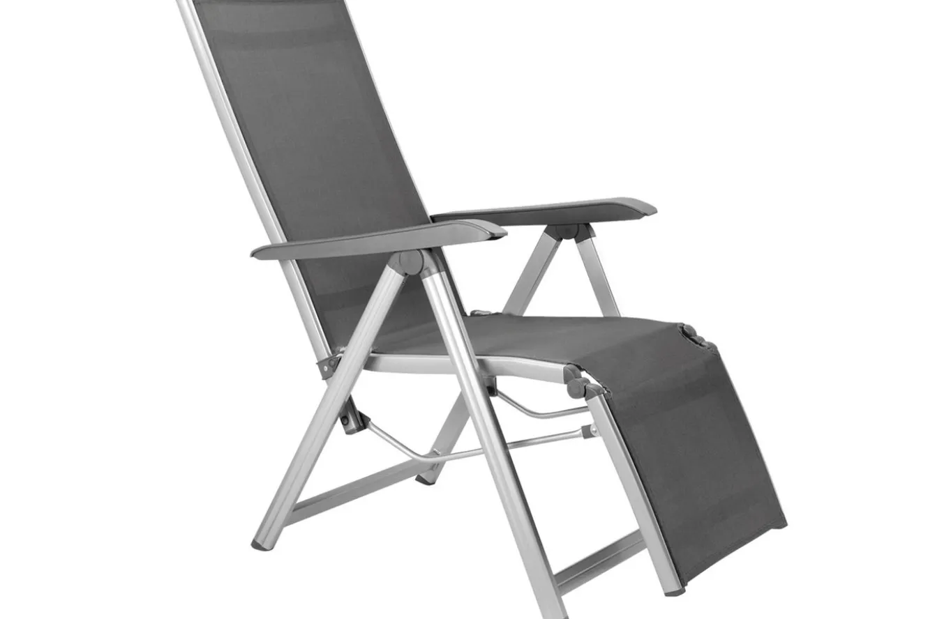 KETTLER BasicPlus Relaxsessel, silber/anthrazit, Alu/Textilene, 90 x 61 x 44 cm, 0301216-0000
