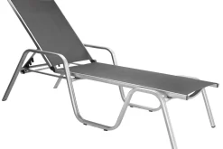 KETTLER BasicPlus Stapelliege, silber/anthrazit, Alu/Textilene, 202 x 70 x 37,5cm, 0301214-0000