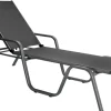 KETTLER BasicPlus Stapelliege, anthrazit/anthrazit, Alu/Textilene, 202 x 70 x 37,5cm, 0301214-7000