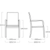 KETTLER BasicPlus Stapelsessel, silber/anthrazit, Alu/Textilene, 0301205-0000