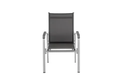 KETTLER BasicPlus Stapelsessel, silber/anthrazit, Alu/Textilene, 0301205-0000