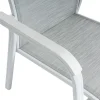 KETTLER BASIC PLUS Stapelsessel,weiß matt/hellgrau, Alu/Outdoorgewebe, stapelbar, 0301205-5200