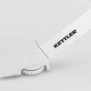 KETTLER Boulevard/Basic Plus Gartenessgruppe, weiß/hellgrau, Aluminium, Klapptisch 140 x 95 cm, 4 Stapelsessel