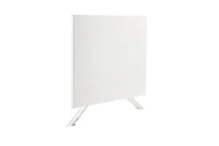 KETTLER Boulevard/Basic Plus Gartenessgruppe, weiß/hellgrau, Aluminium, Klapptisch 140 x 95 cm, 4 Stapelsessel