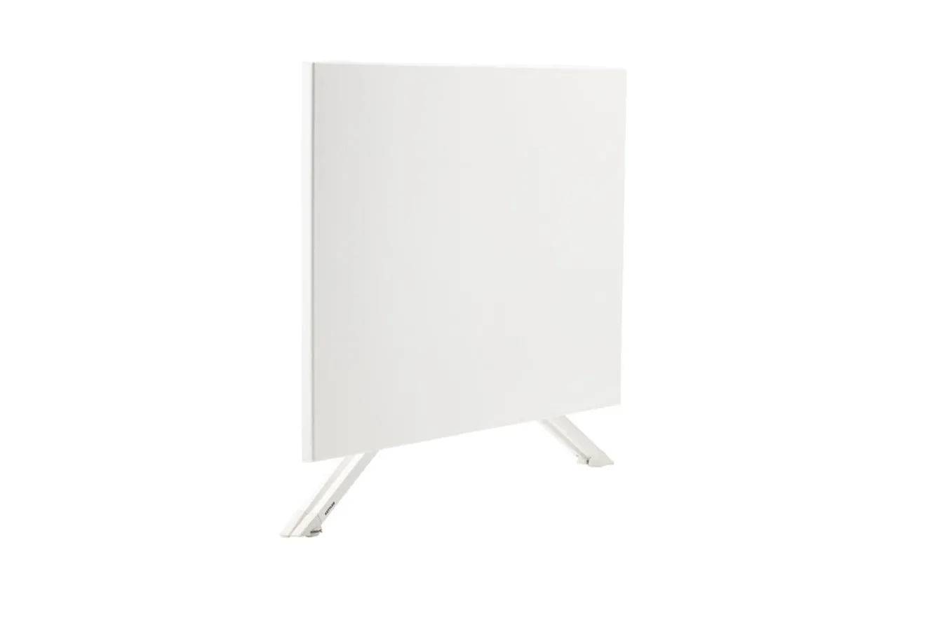 KETTLER Boulevard/Basic Plus Gartenessgruppe, weiß/hellgrau, Aluminium, Klapptisch 140 x 95 cm, 4 Stapelsessel