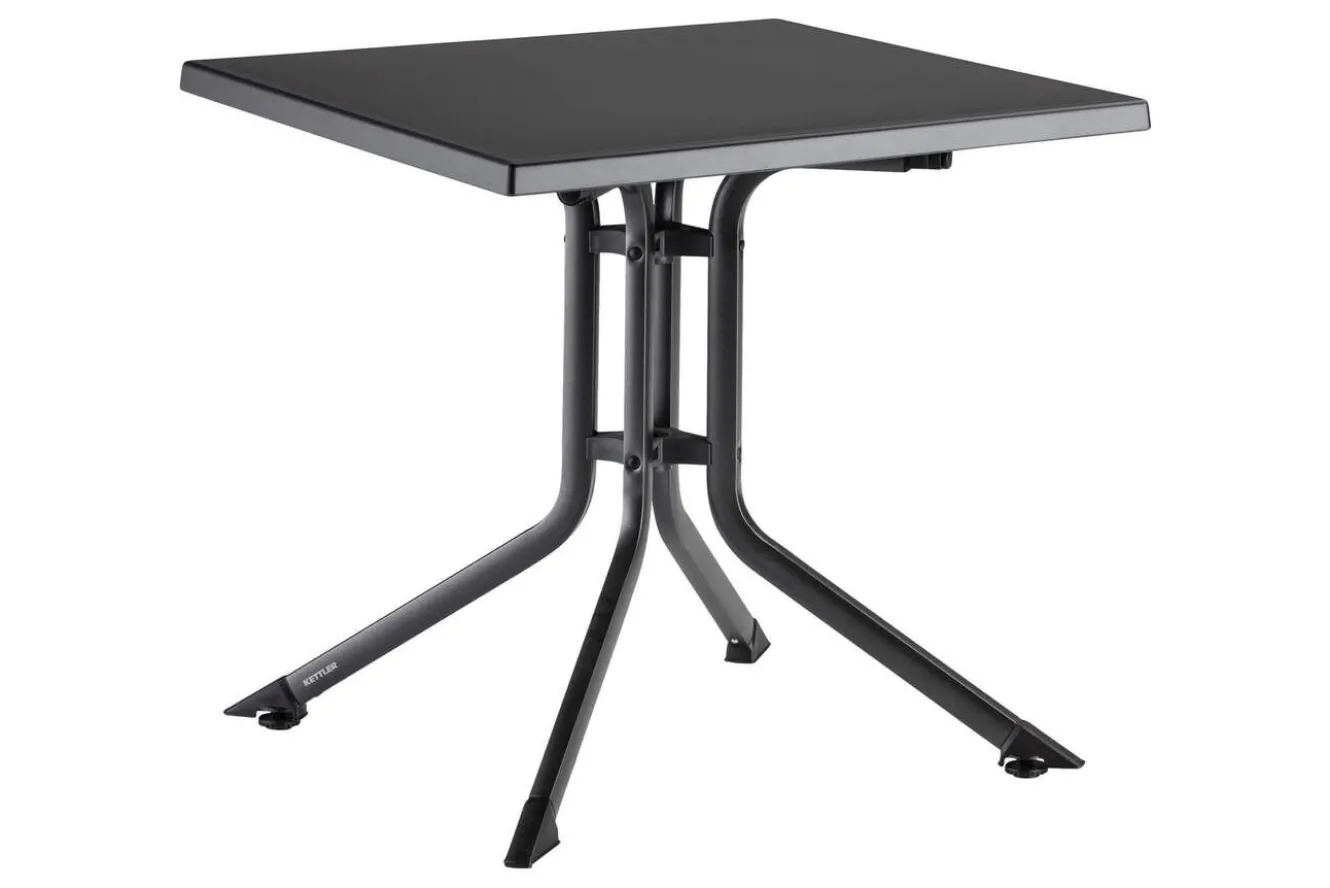 KETTLER BOULEVARD Klapptisch, anthrazit, Aluminium/KETTALUX, 70 x 70 cm, schmutzabweisend, stabil