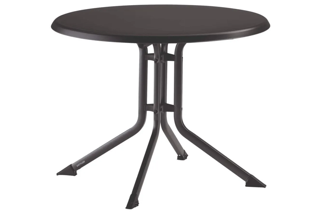 KETTLER BOULEVARD Klapptisch, anthrazit, Aluminium/KETTALUX, Ø 70 cm, schmutzabweisend, klappbar, rund