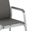 KETTLER Cubic/Basic Plus Garten-Essgruppe, silber/anthrazit, Alu/Textilene, Tisch 160x90 cm, 6 Stapelsessel