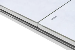 KETTLER Garten-Essgruppe, hellgrau/weiß, Aluminium/Outdoorgewebe, Ausziehbar 180/240 x 100 cm, 8 Klappstühle