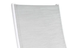 KETTLER Garten-Essgruppe, weiß matt/hellgrau, Alu/Textilene, Ausziehtisch 180/240 x 100 cm, 8x Klappstuhl