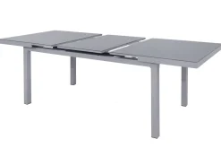 Kettler Granada Garten-Essgruppe, 8 Personen, ausziehbarer Tisch 180–240 cm, Aluminium/Textilene, Teak FSC®-zertifiziert