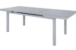 Kettler Granada Garten-Essgruppe, 8 Personen, ausziehbarer Tisch 180–240 cm, Aluminium/Textilene, Teak FSC®-zertifiziert