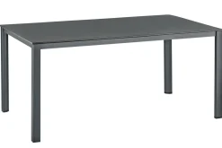 KETTLER Kettalux-Plus Dining-Tisch, anthrazit/anthrazit, Alu, 160x95cm, 0301821-7000