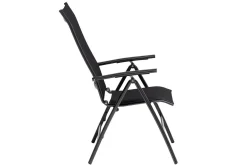 KETTLER KETTALUX-PLUS/Legato Curve Sitzgruppe, anthrazit, Alu/Textilene, Tisch 160x95 cm, 4 Klappstühle