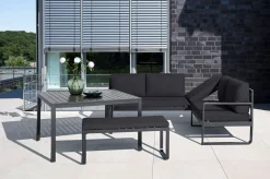 KETTLER Ocean Dining-Lounge, anthrazit/anthrazit, 223 x 200 cm, inkl. Kissen, 0320831-7200